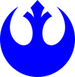 blue rebel starbird logo